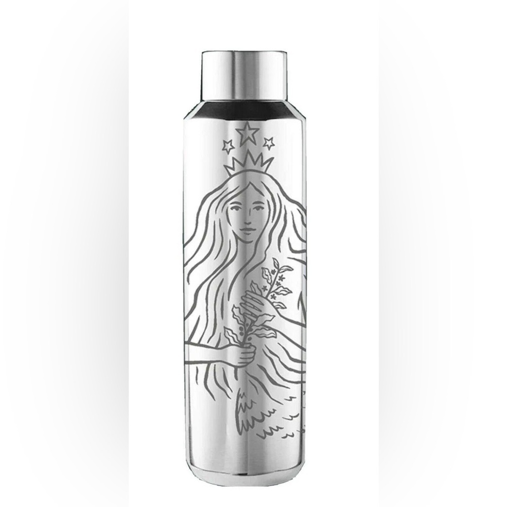 Starbucks 50th Anniversary Mermaid Siren Stainless Steel Water Bottle